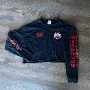 Ohio State National Champions PINK Cropped Top